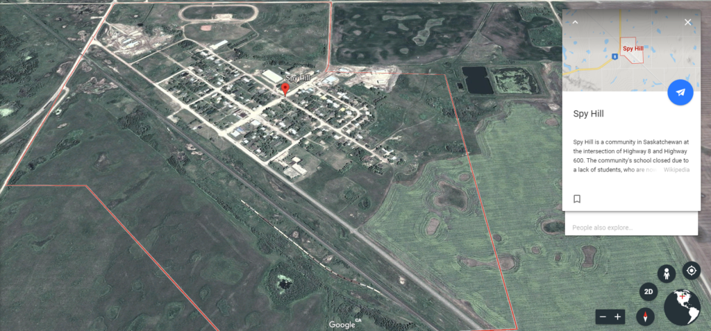 Spy Hill Google Earth View